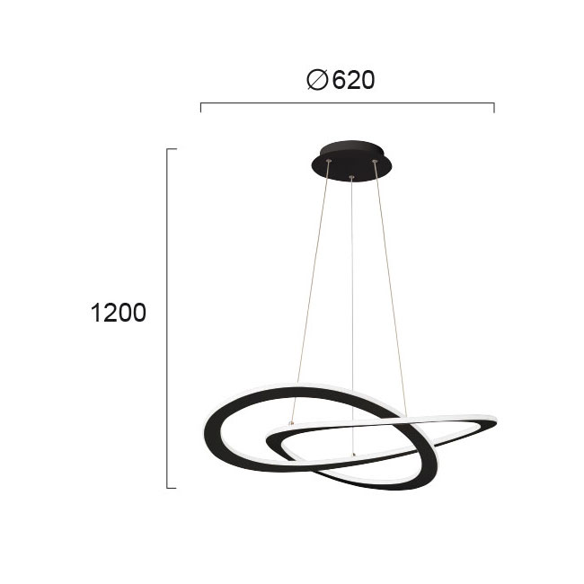 Φωτιστικό Οροφής Led Viokef Charlie 4235800 Φωτιστικά Κρεμαστά Spitishop
