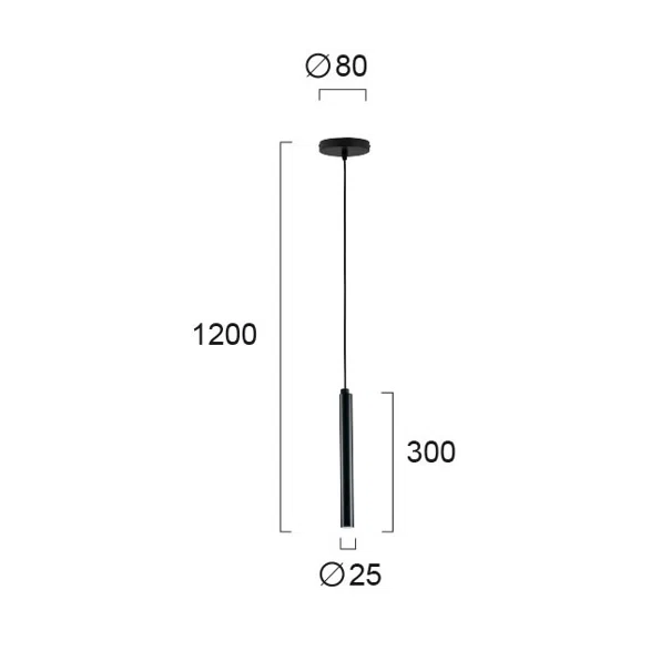 Φωτιστικό Οροφής Μονόφωτο LED Viokef Duct 3082800