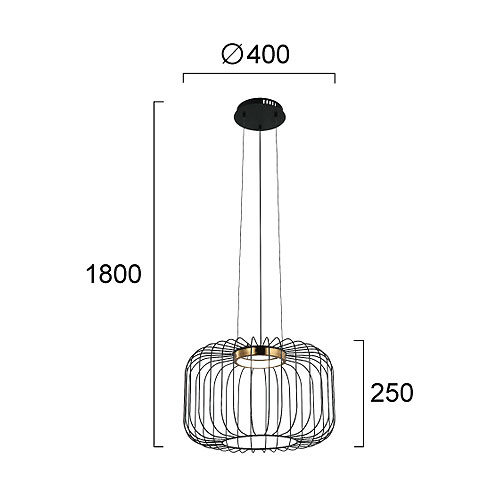 Φωτιστικό Οροφής Μονόφωτο Led Viokef Igor 4303700 Φωτιστικά Κρεμαστά Spitishop