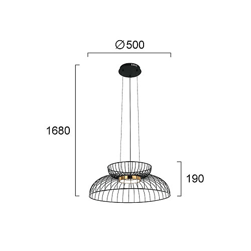 Φωτιστικό Οροφής Μονόφωτο Led Viokef Igor 4303800 Φωτιστικά Κρεμαστά Spitishop