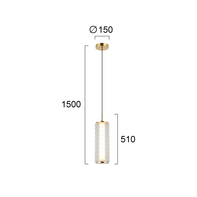 Φωτιστικό Οροφής Μονόφωτο Led Viokef Irma 4294700 Φωτιστικά Κρεμαστά Spitishop