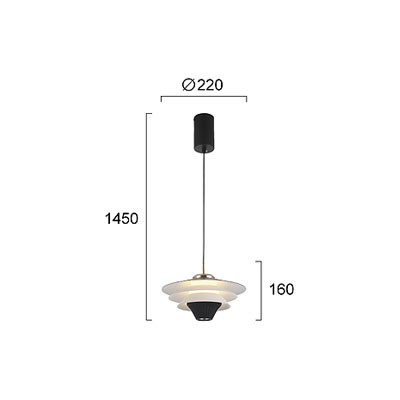 Φωτιστικό Οροφής Led Viokef Manley 4308600 Φωτιστικά Κρεμαστά Spitishop