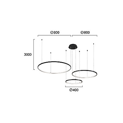 Φωτιστικό Οροφής Led Dimmable Viokef Maximos Black 4301100 Φωτιστικά Κρεμαστά Spitishop