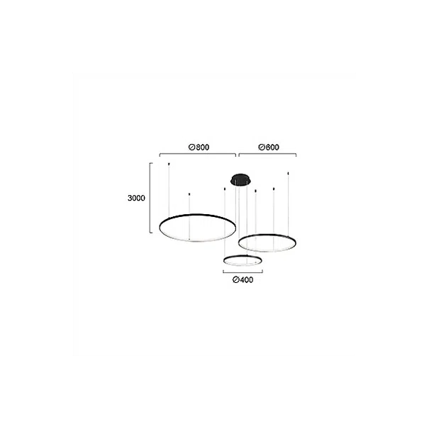 Φωτιστικό Οροφής LED Dimmable Viokef Maximos Black 4301100
