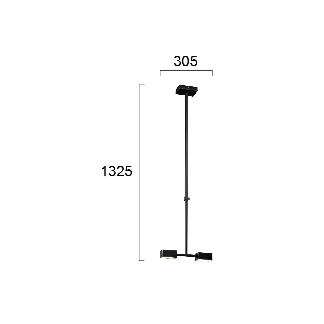 Φωτιστικό Οροφής Δίφωτο Led Viokef Nosto 4276500 Φωτιστικά Κρεμαστά Spitishop