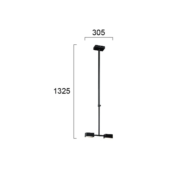 Φωτιστικό Οροφής Δίφωτο LED Viokef Nosto 4276500