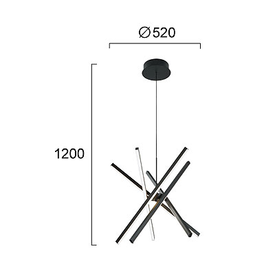 Φωτιστικό Οροφής Πολύφωτο Led Viokef Ray 4301300 Φωτιστικά Κρεμαστά Τραπεζαρίας Spitishop