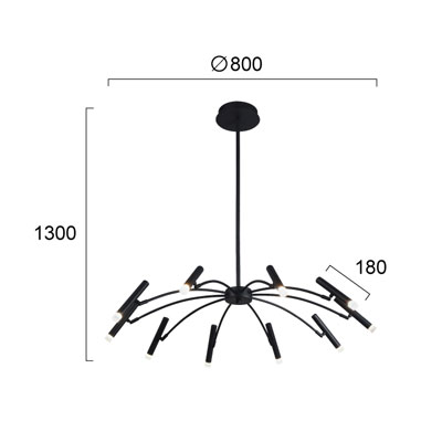 Φωτιστικό Οροφής Led Viokef Secret Black 4309000 Φωτιστικά Μοντέρνα Spitishop