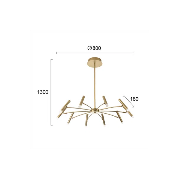 Φωτιστικό Οροφής LED Viokef Secret Gold 4309001