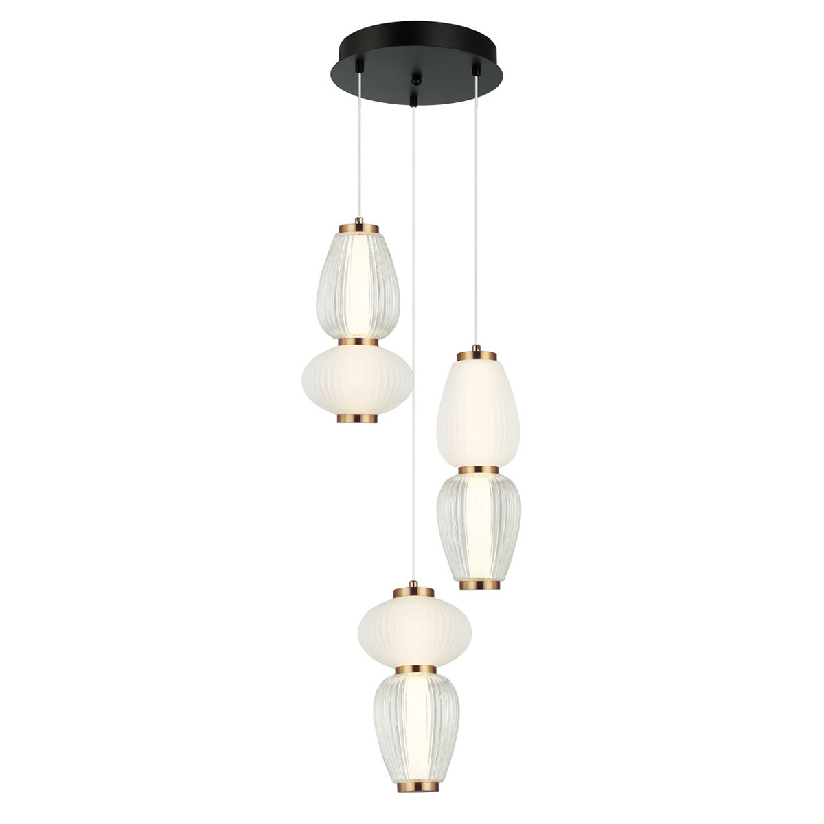 Φωτιστικό Οροφής Τρίφωτο LED Viokef Shiny 4304100