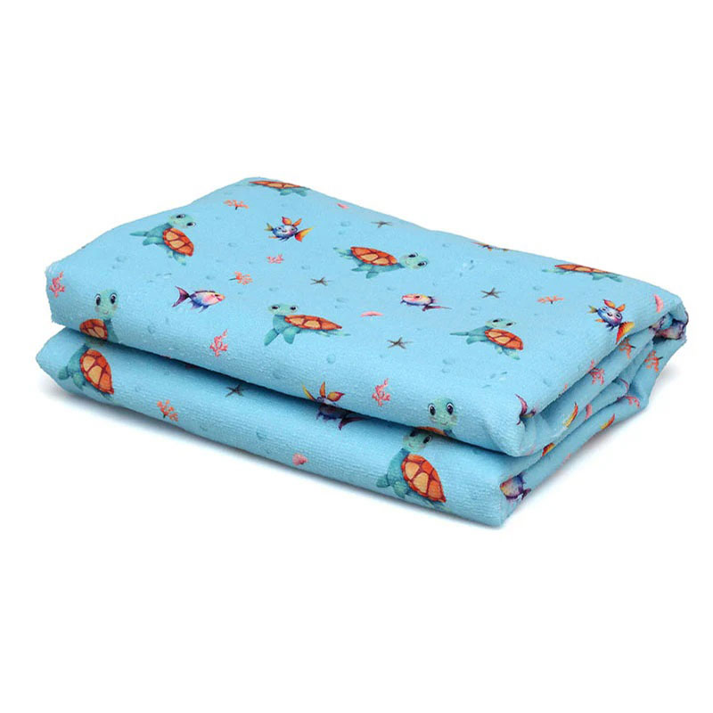 Παιδική Πετσέτα Θαλάσσης Microfiber (75x150) Kiokids Tortuga Σιέλ 4359