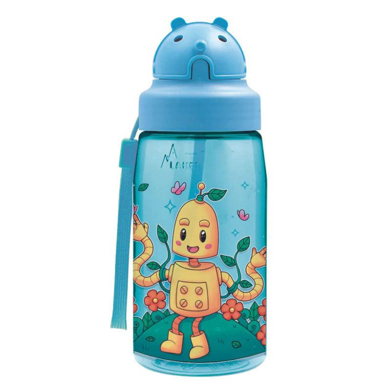 Παγούρι 450ml Με Καλαμάκι Laken Robot