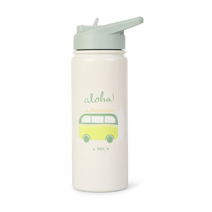 Παγούρι - Θερμός 500ml Με Καλαμάκι Saro Aloha 74559