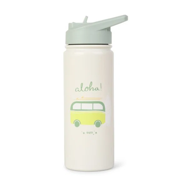 Παγούρι - Θερμός 500ml Με Καλαμάκι Saro Aloha 74559