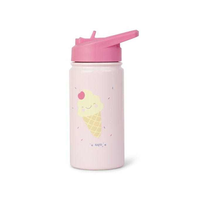 Παγούρι - Θερμός 350ml Με Καλαμάκι Saro Ice Cream 74506