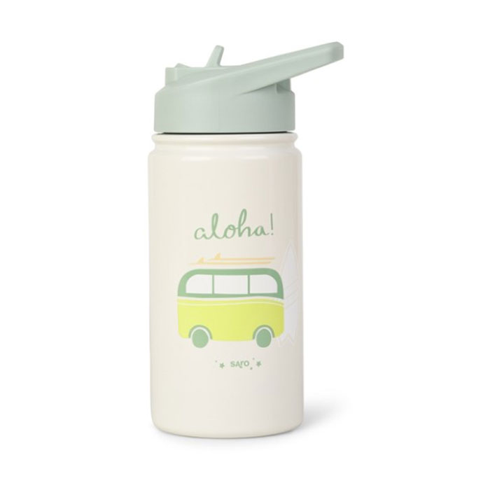 Παγούρι - Θερμός 350ml Με Καλαμάκι Saro Aloha 74509