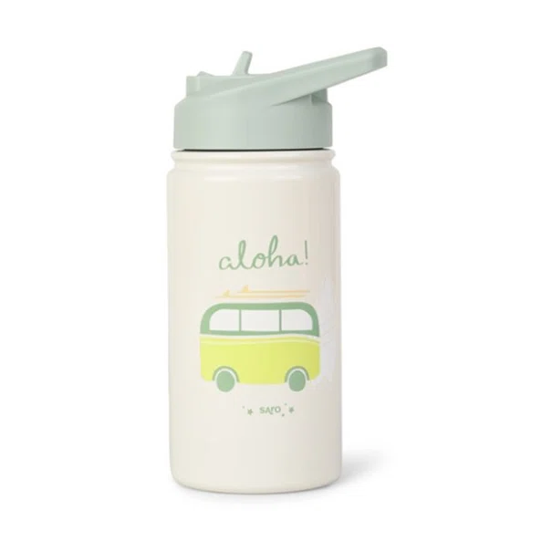 Παγούρι - Θερμός 350ml Με Καλαμάκι Saro Aloha 74509