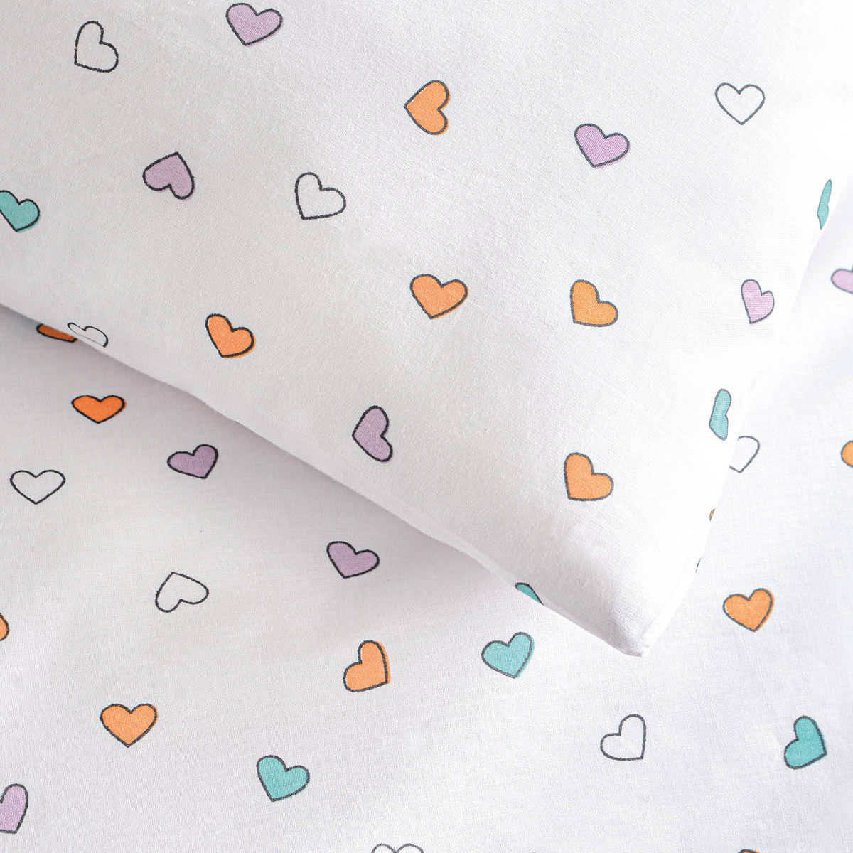 Πάπλωμα Μονό (Σετ 160X240) Rythmos Symbol Tiny Heart White Παιδικά Λευκά Είδη 'Υπνου Παπλώματα για Κορίτσια Spitishop