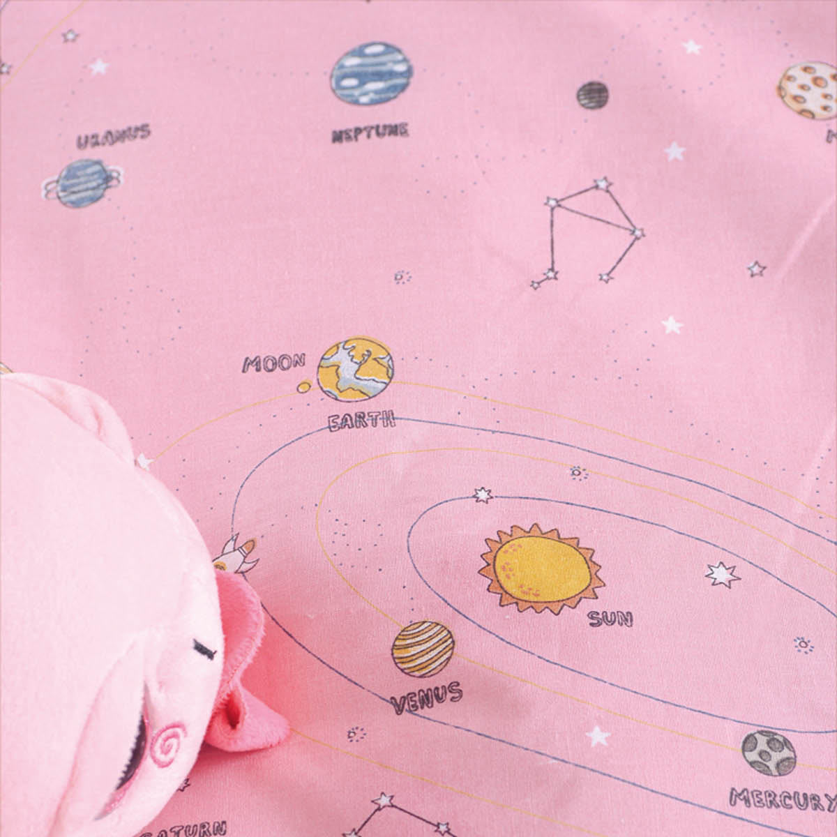 Παπλωματοθήκη Μονή (Σετ 160X250) Rythmos Symbol Venus Pink Παιδικά Λευκά Είδη 'Υπνου Παπλωματοθήκες Παιδικές για Κορίτσια Spitishop