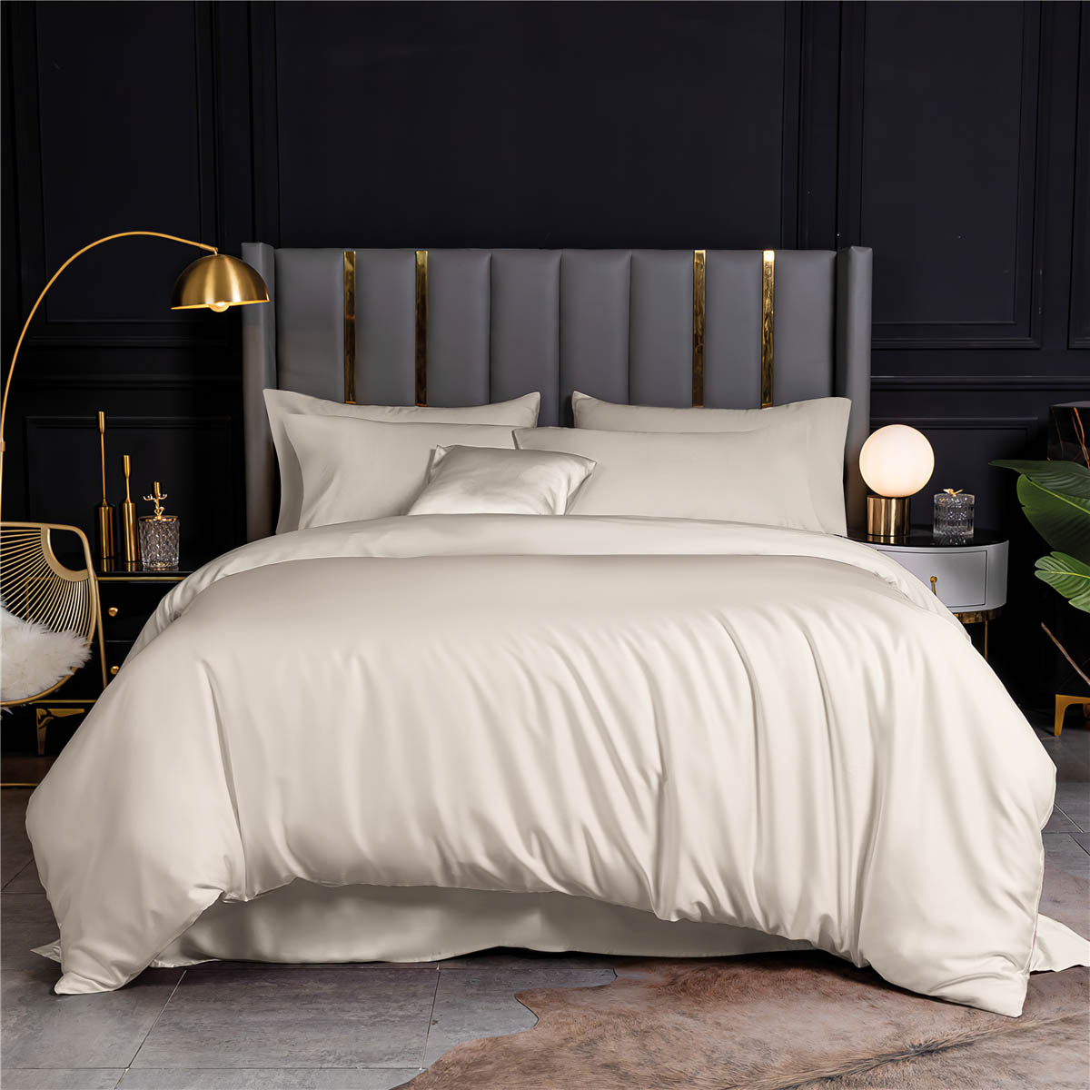 Παπλωματοθήκη King Size (240x260) Rythmos Bamboo Beige