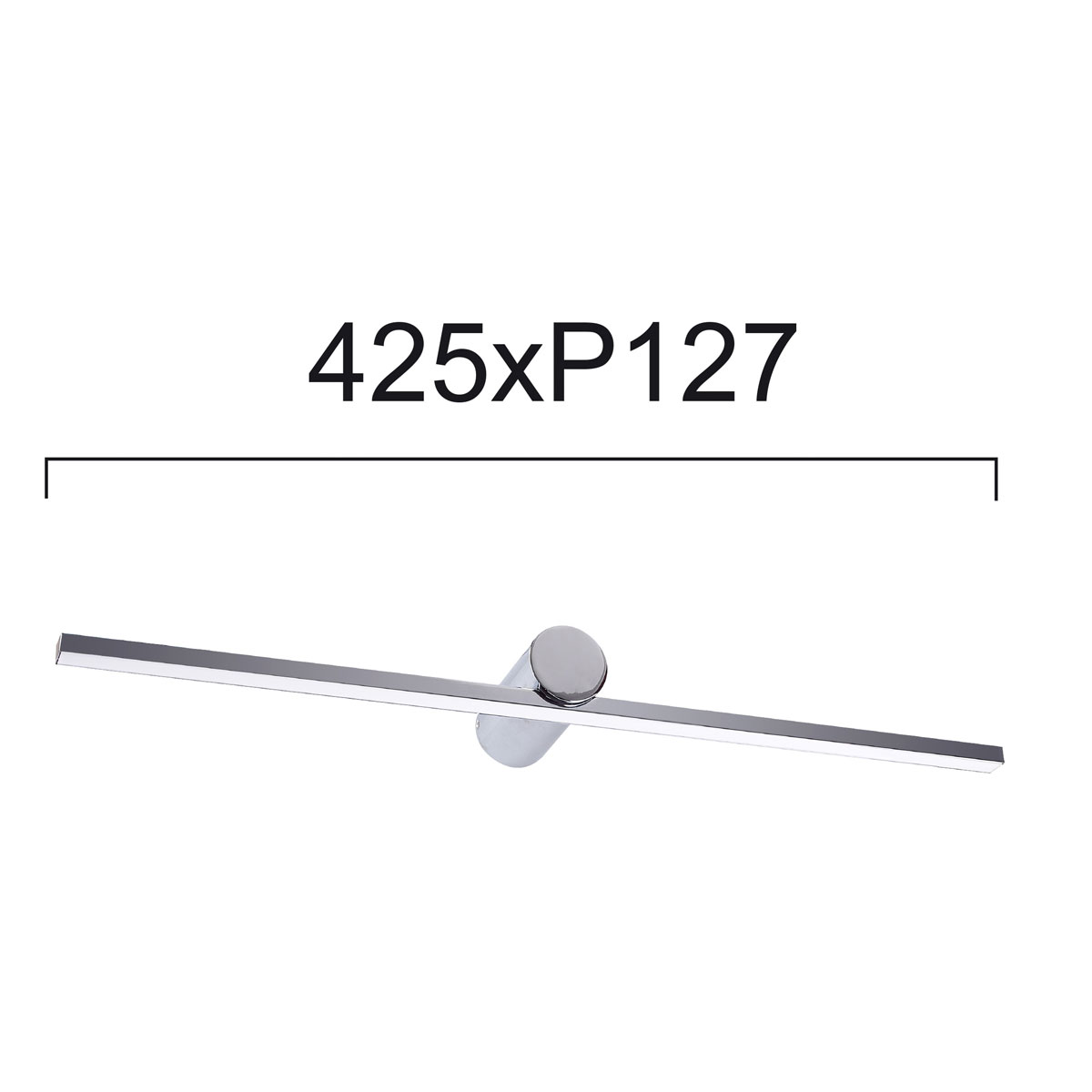 Φωτιστικό Μπάνιου Led Viokef Rocco Silver 4236100 Μπάνιο Φωτιστικά Spitishop