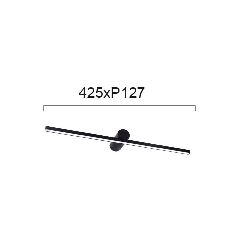 Φωτιστικό Μπάνιου Led Viokef Rocco Black 4236101 Μπάνιο Φωτιστικά Spitishop