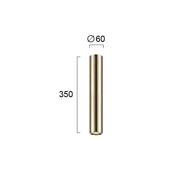 Σποτ Μονόφωτο Viokef Ballet Gold 4265101 Φωτιστικά Οροφής Κρεμαστά Spitishop