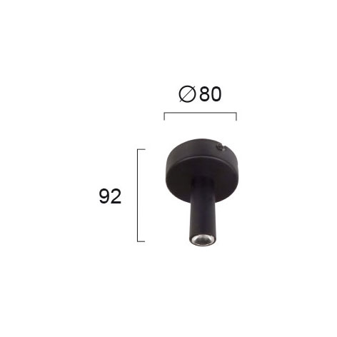 Σποτ Μονόφωτο Led Viokef Duct 3989100 Φωτιστικά Οροφής Κρεμαστά Spitishop
