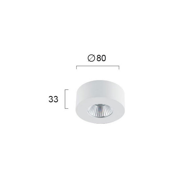 Σποτ Μονόφωτο Led Viokef Fani White 4183400 Φωτιστικά Οροφής Κρεμαστά Spitishop