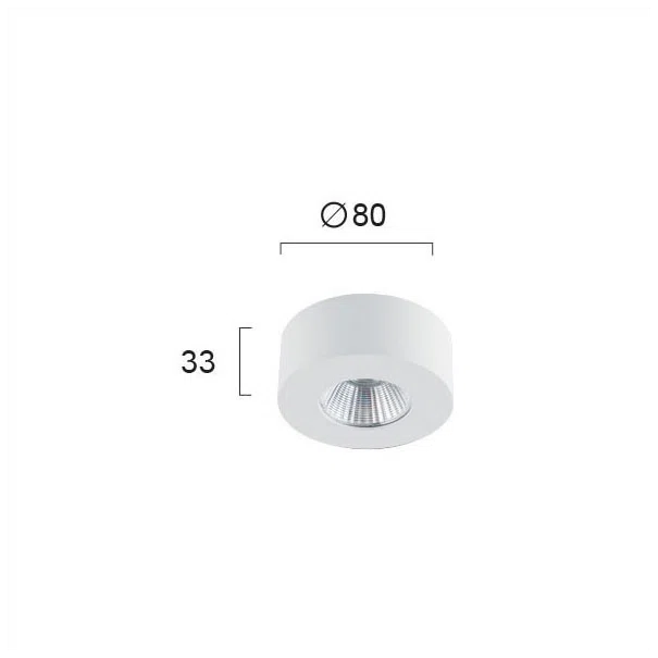 Σποτ Μονόφωτο LED Viokef Fani White 4183400