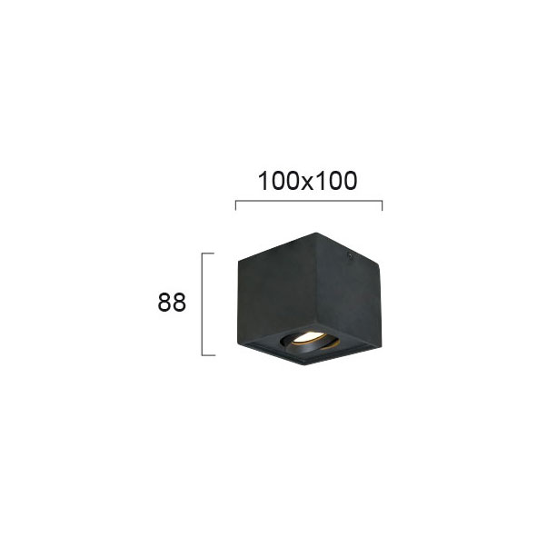 Σποτ Μονόφωτο Viokef Arion Black 4260901 Φωτιστικά Οροφής Κρεμαστά Spitishop