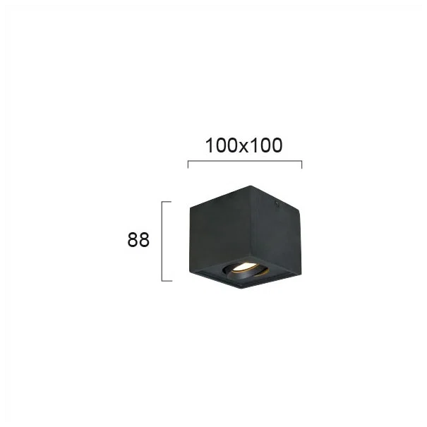 Σποτ Μονόφωτο Viokef Arion Black 4260901
