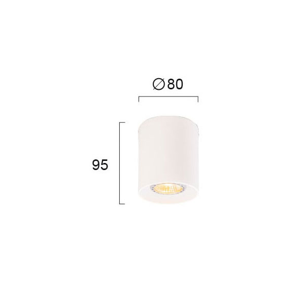 Σποτ Μονόφωτο Viokef Dice White 4144200 Φωτιστικά Οροφής Κρεμαστά Spitishop