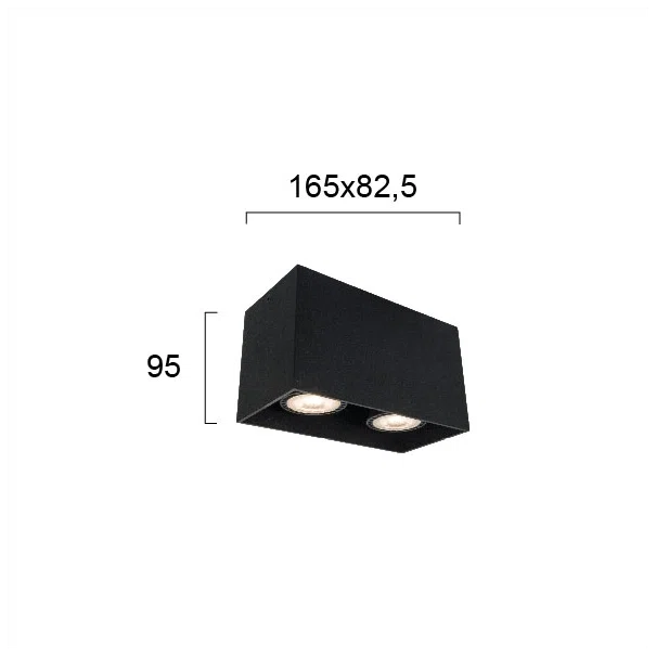Σποτ Δίφωτο Viokef Dice Black 4279801