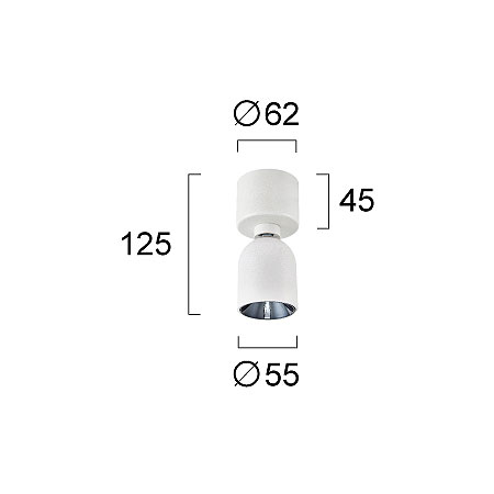 Σποτ Μονόφωτο Led Viokef Lot White 4304600 Φωτιστικά Οροφής Κρεμαστά Spitishop