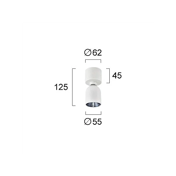 Σποτ Μονόφωτο LED Viokef Lot White 4304600
