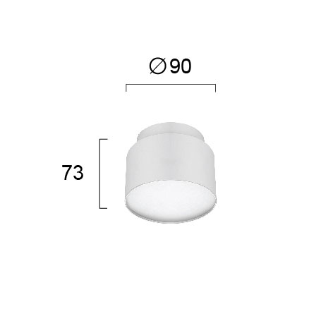 Φωτιστικό Πλαφονιέρα Led Viokef Gabi White 4279400 Φωτιστικά Οροφής Κρεμαστά Spitishop