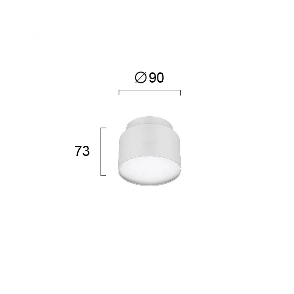 Φωτιστικό Πλαφονιέρα LED Viokef Gabi White 4279400
