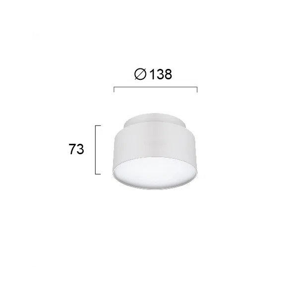 Φωτιστικό Πλαφονιέρα LED Viokef Gabi White 4279500