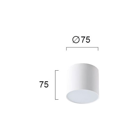 Φωτιστικό Πλαφονιέρα Led Viokef Jaxon White 4157300 Φωτιστικά Οροφής Κρεμαστά Spitishop
