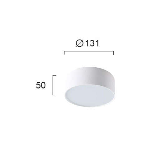 Φωτιστικό Πλαφονιέρα Led Viokef Jaxon White 4157400 Φωτιστικά Οροφής Κρεμαστά Spitishop