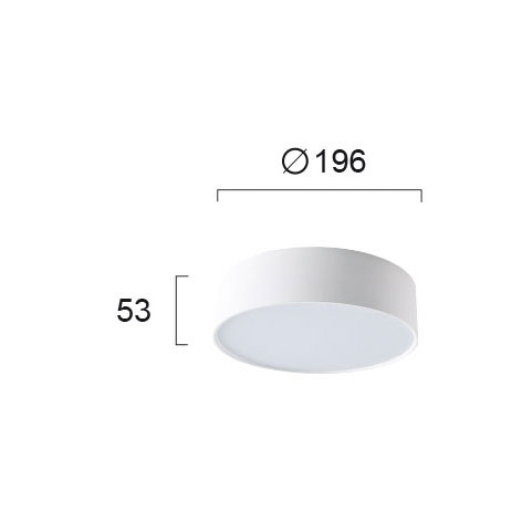 Φωτιστικό Πλαφονιέρα Led Viokef Jaxon White 4183300 Φωτιστικά Οροφής Κρεμαστά Spitishop