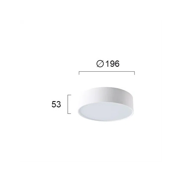 Φωτιστικό Πλαφονιέρα LED Viokef Jaxon White 4183300