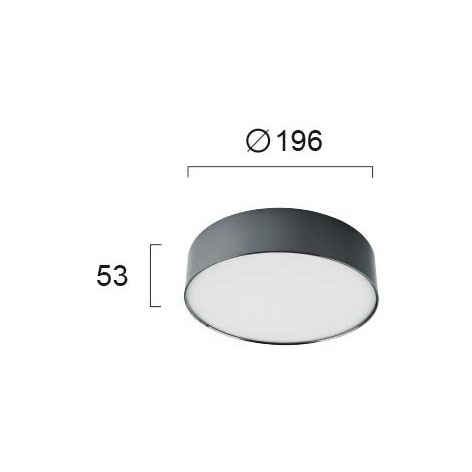 Φωτιστικό Πλαφονιέρα Led Viokef Jaxon Black 4183301 Φωτιστικά Οροφής Κρεμαστά Spitishop