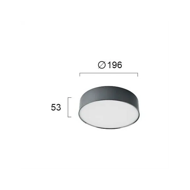 Φωτιστικό Πλαφονιέρα LED Viokef Jaxon Black 4183301