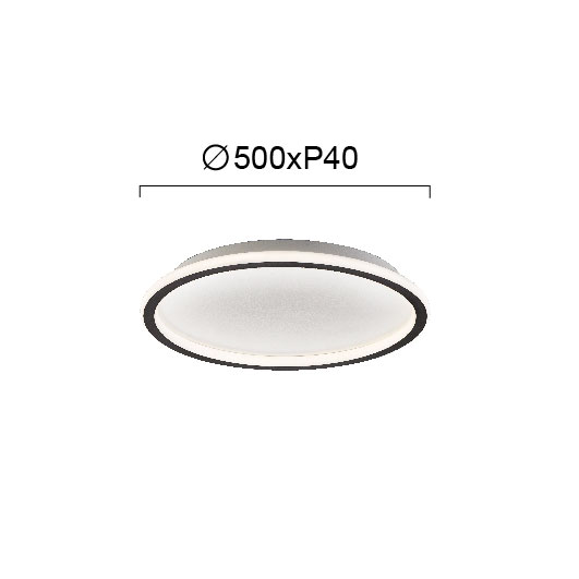 Φωτιστικό Πλαφονιέρα Led Viokef Arla Black 4276301 Φωτιστικά Οροφής Κρεμαστά Spitishop