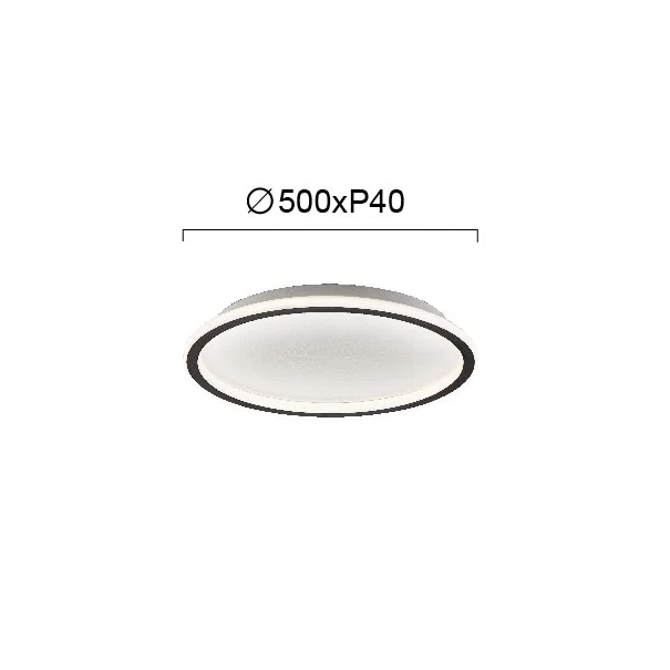 Φωτιστικό Πλαφονιέρα LED Viokef Arla Black 4276301