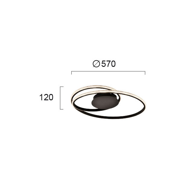 Φωτιστικό Πλαφονιέρα Led Viokef Berlin 4247700 Φωτιστικά Οροφής Κρεμαστά Spitishop
