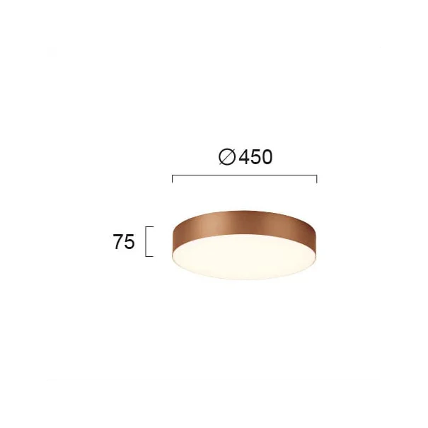 Φωτιστικό Πλαφονιέρα LED Viokef Bruce Copper 4235301