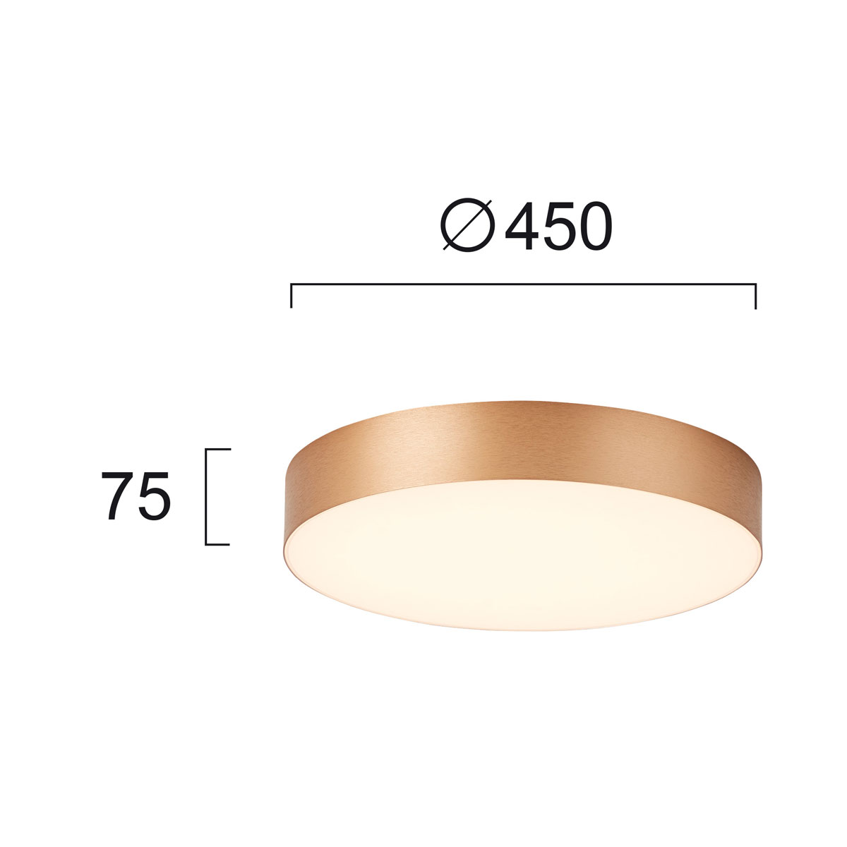Φωτιστικό Πλαφονιέρα Led Viokef Bruce Gold 4235300 Φωτιστικά Οροφής Κρεμαστά Spitishop